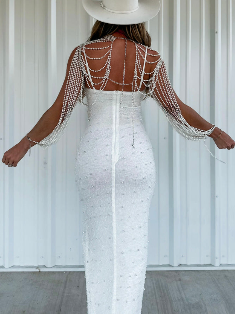 Cover Me In Pearls Body Chain