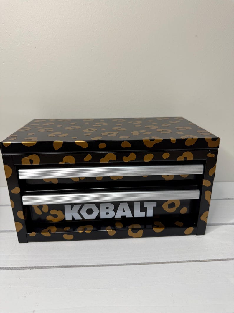 Cheetah Print Jewelry Or Makeup Toolbox
