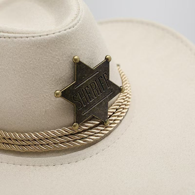Hornroam Vintage Sheriff Hat