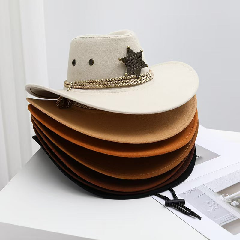 Hornroam Vintage Sheriff Hat