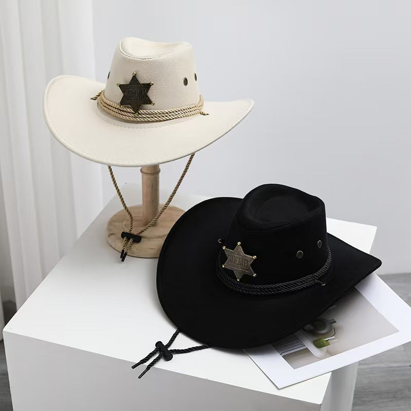 Hornroam Vintage Sheriff Hat