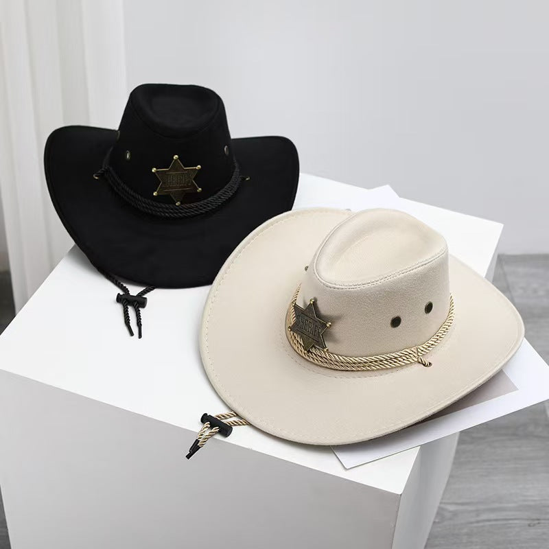 Hornroam Vintage Sheriff Hat