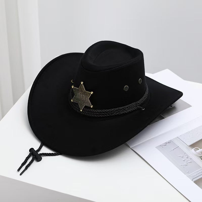 Hornroam Vintage Sheriff Hat