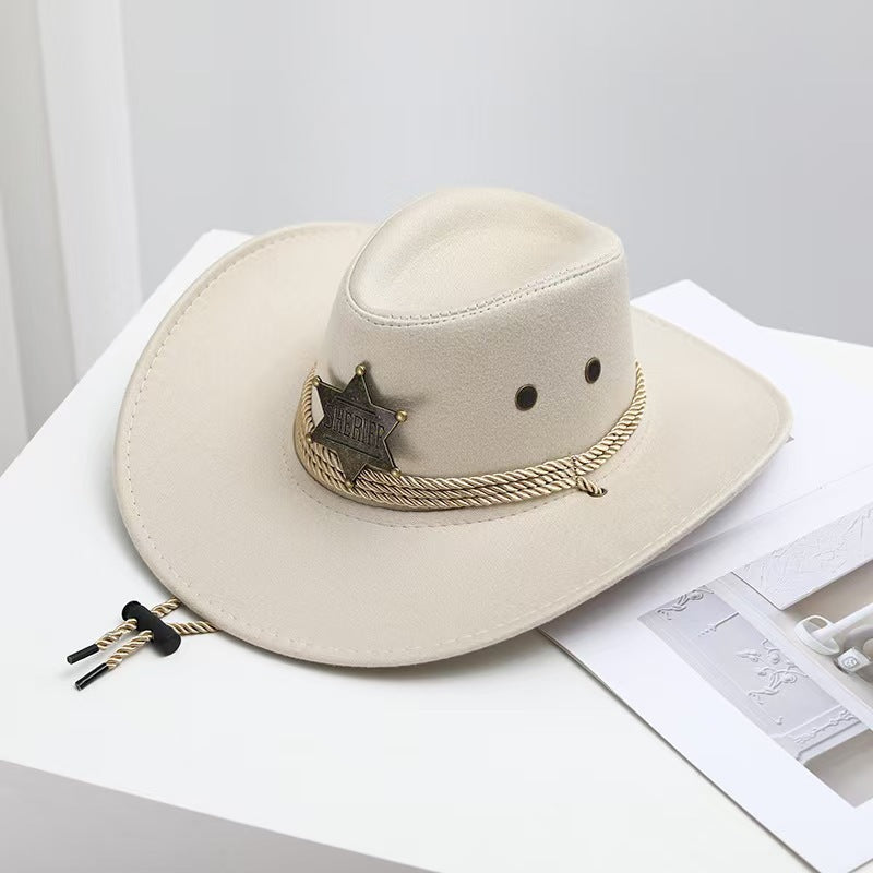 Hornroam Vintage Sheriff Hat