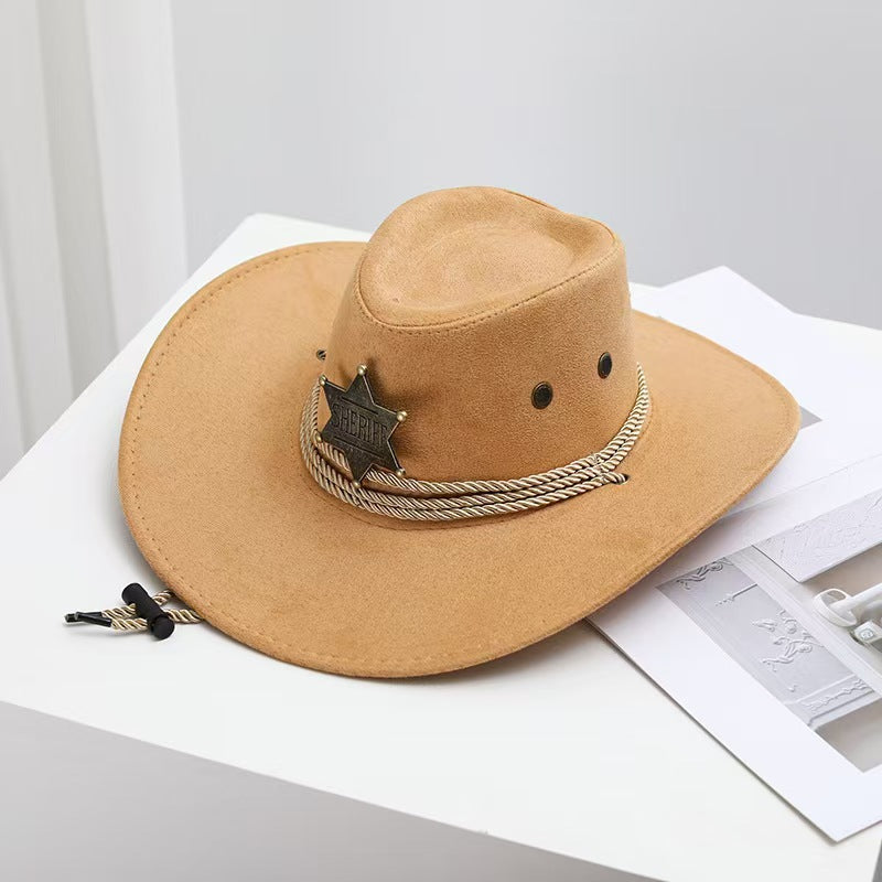 Hornroam Vintage Sheriff Hat