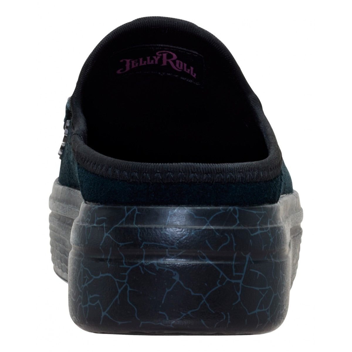 Black Skull-Print Casual Shoes