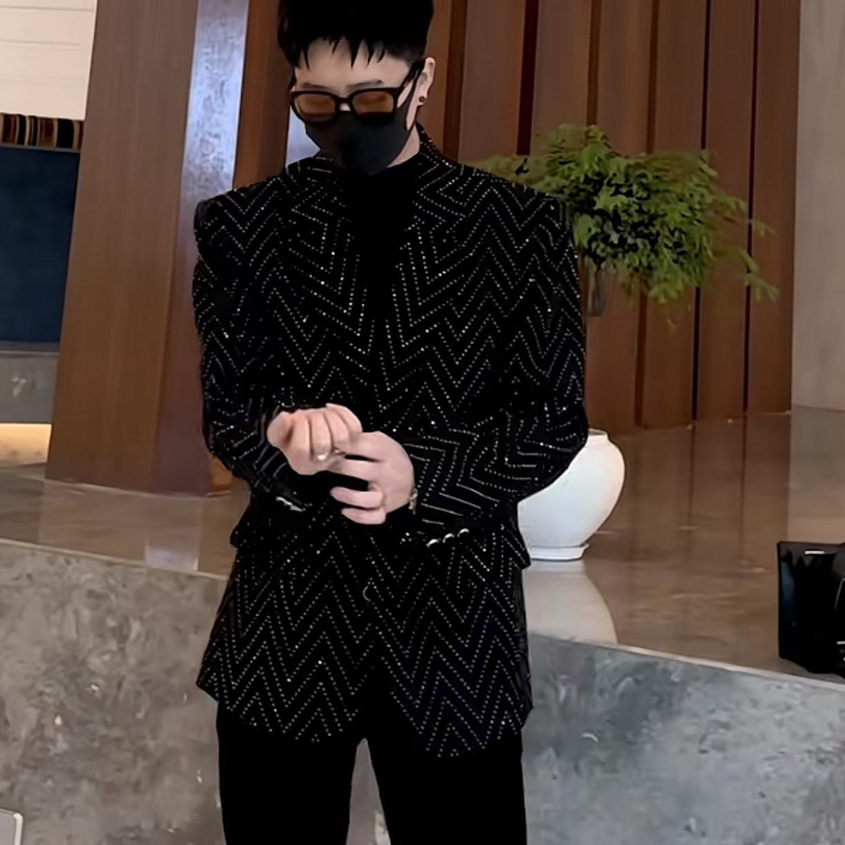 Men’s Korean-Style Starry Print Casual All-Match Jacket