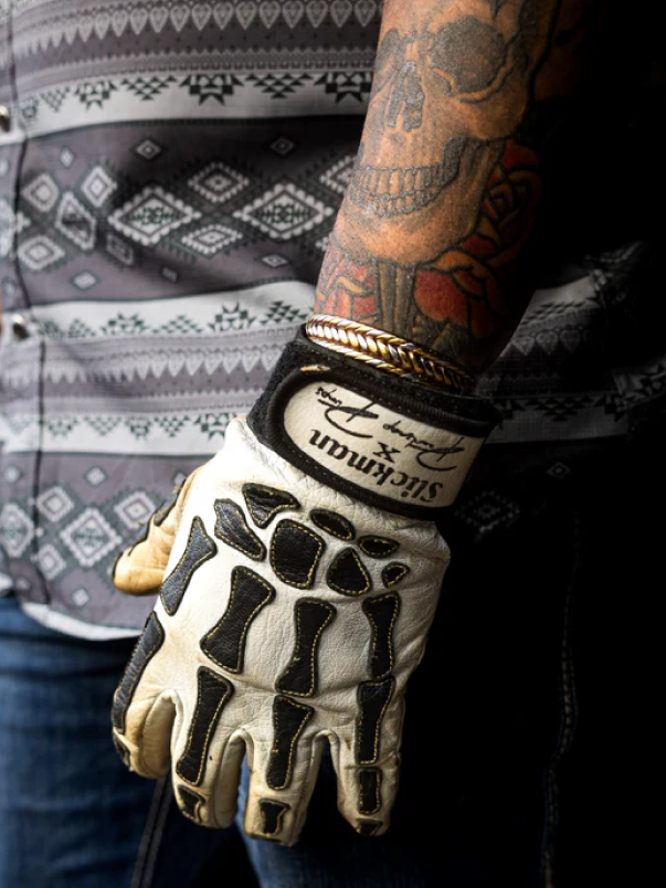 X Pearlsnap Pimps Skeleton Tig Welding Glove
