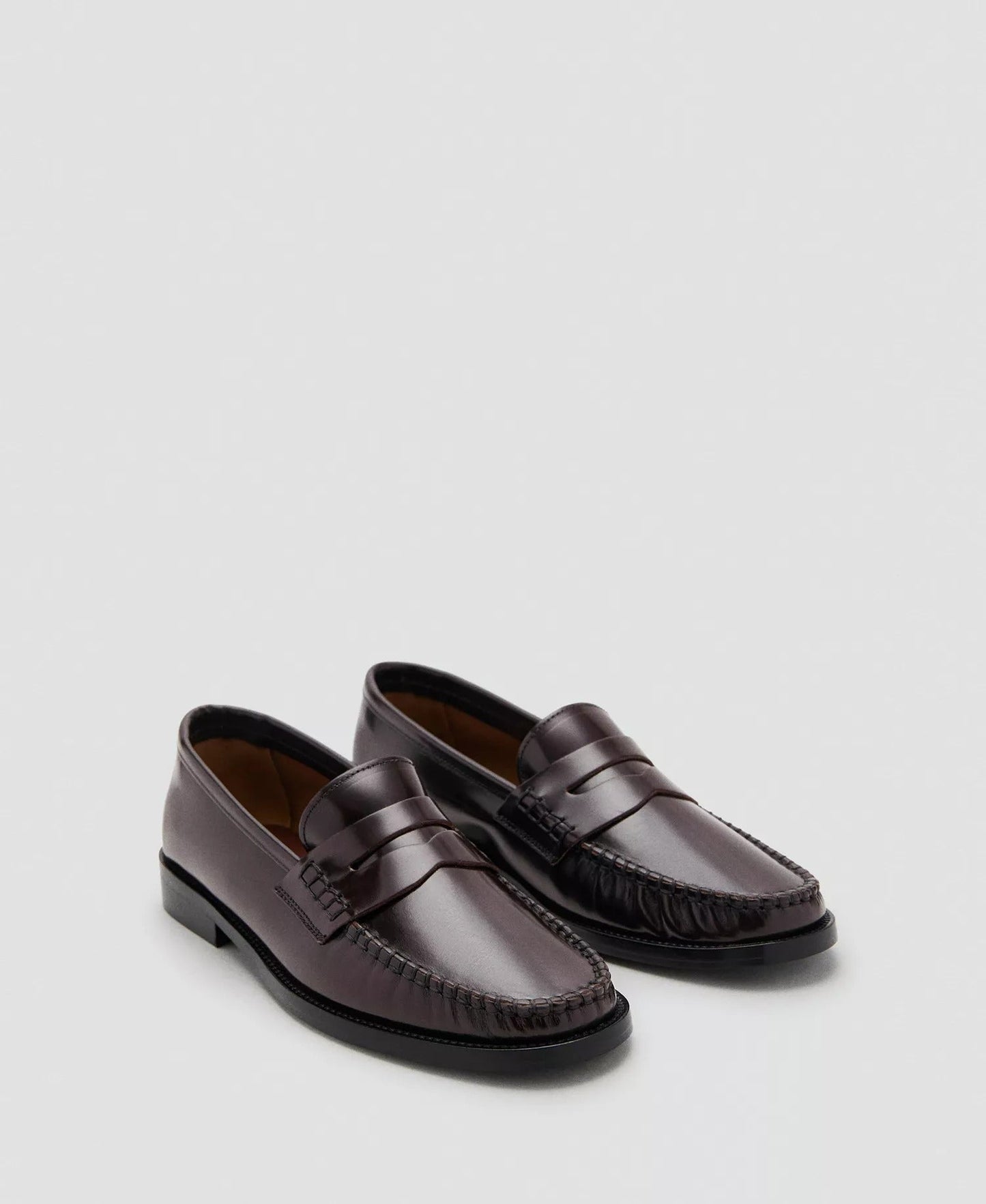 Women's Gathered Leather Moccasins