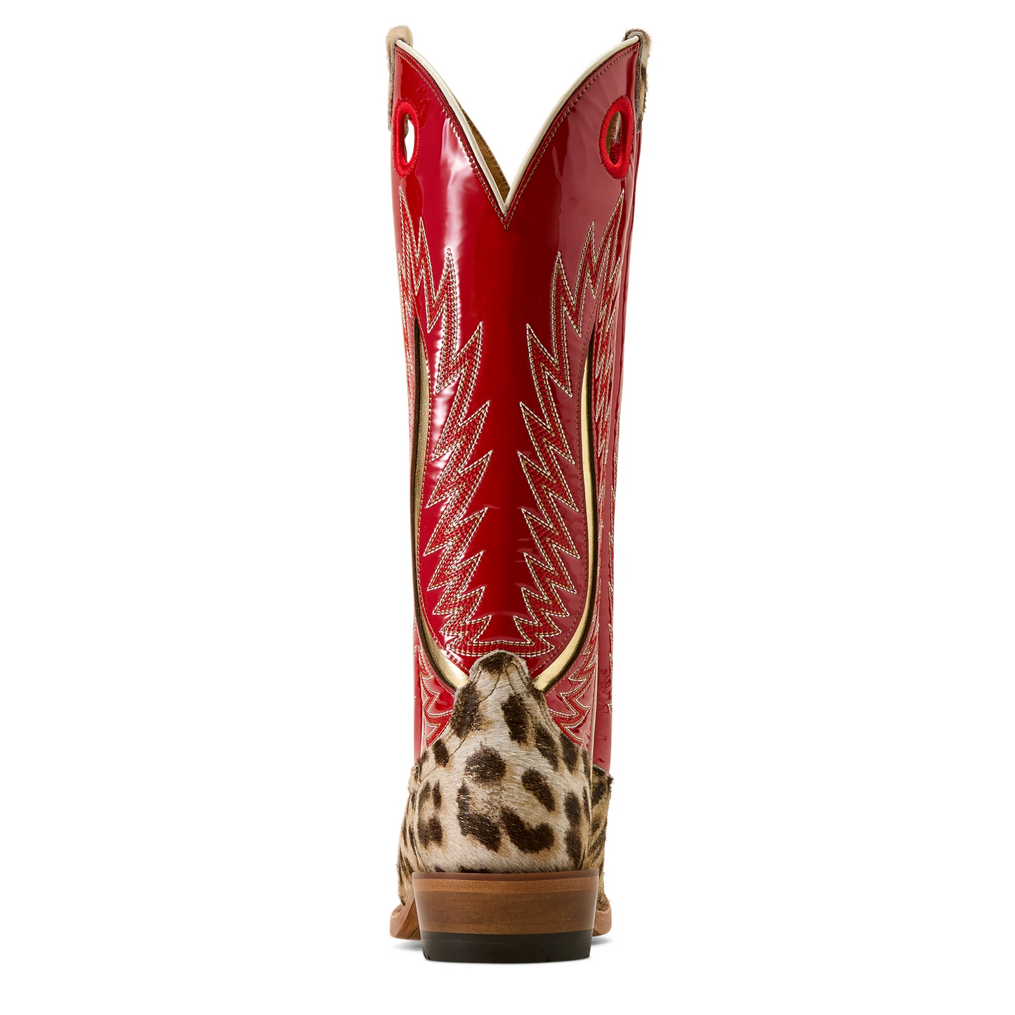 Ladies Leopard and Red Western Boots