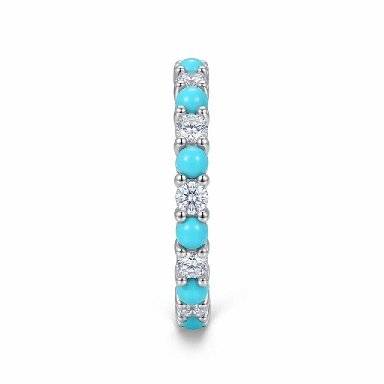 Women's 3mm Moissanite Eternity Promise Ring