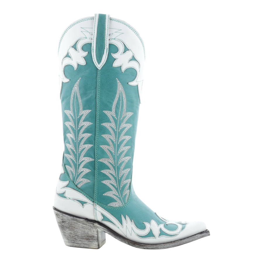 Liv Handcrafted 100% Leather Western Boots With Cuban Heel