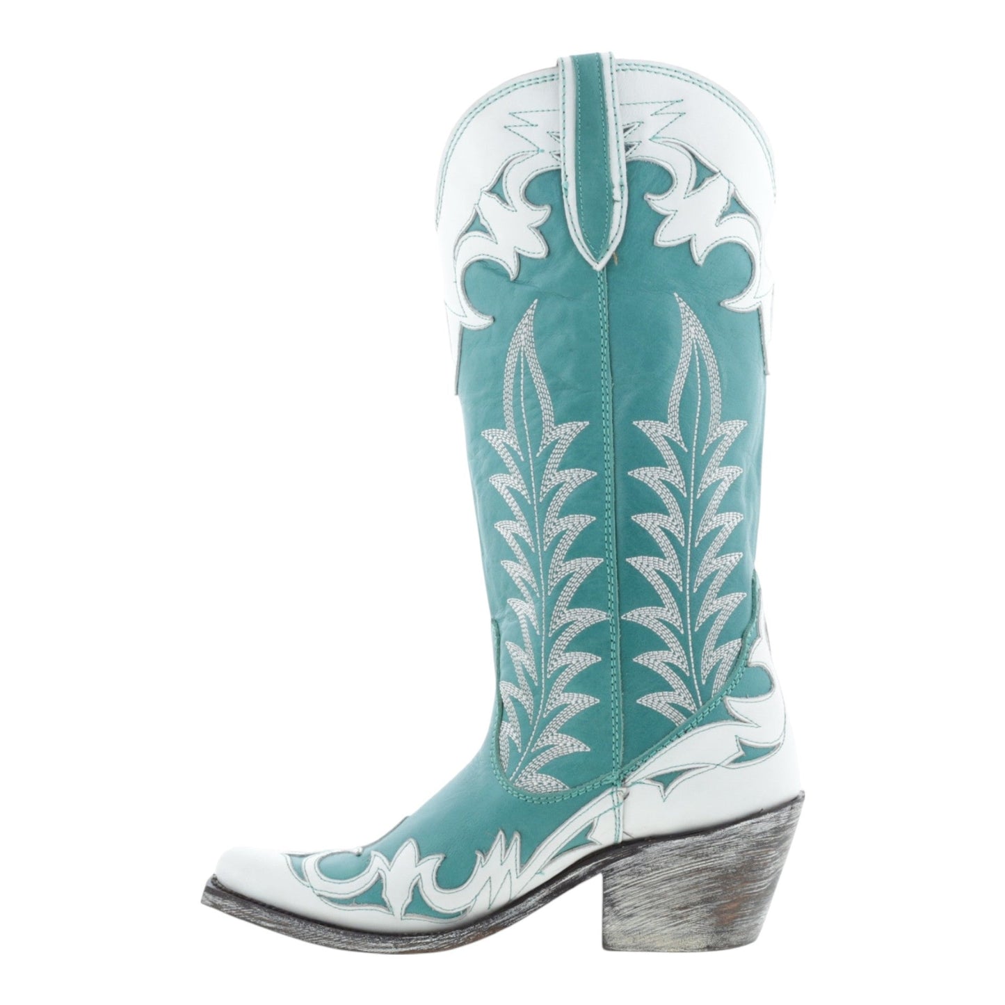 Liv Handcrafted 100% Leather Western Boots With Cuban Heel