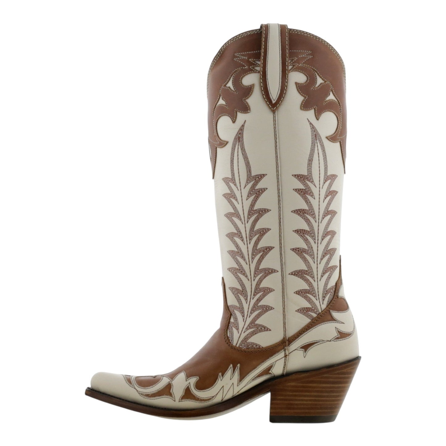 Liv Handcrafted 100% Leather Western Boots With Cuban Heel