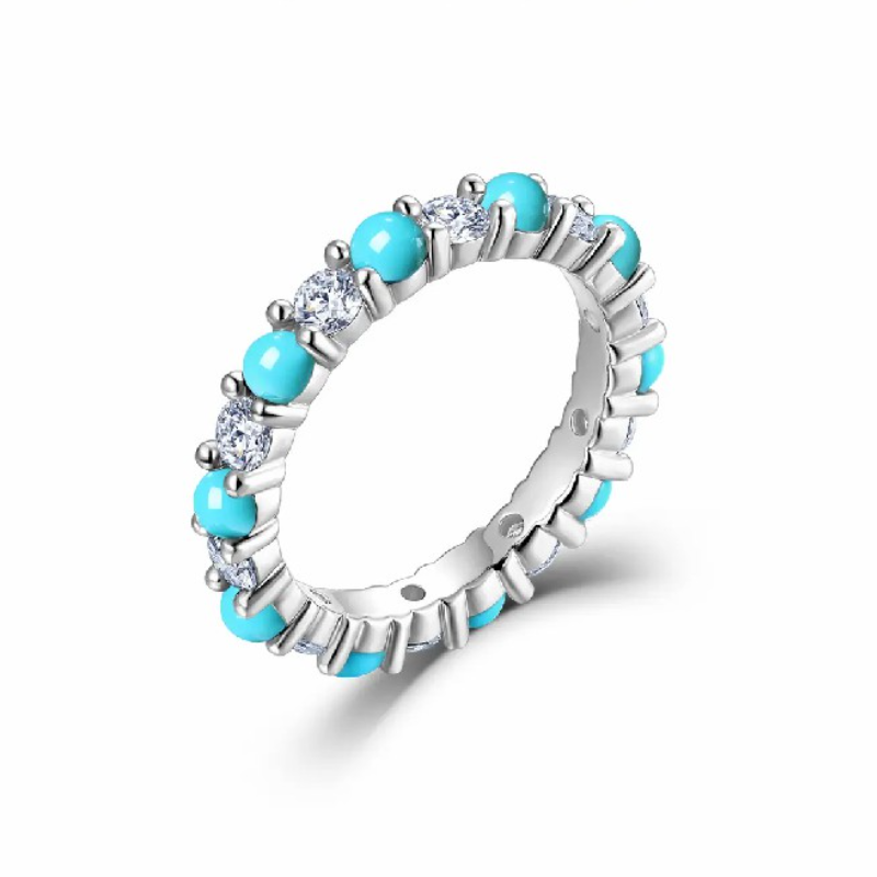 Women's 3mm Moissanite Eternity Promise Ring
